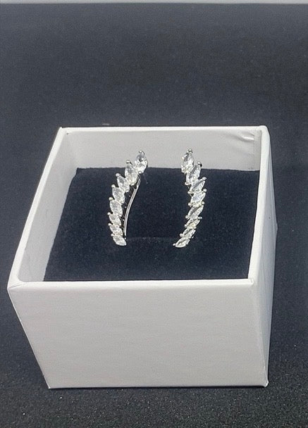 925 Sterling Silver Climber Earrings | Hypoallergenic | Corporate Jewels